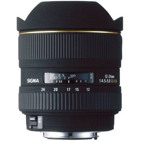 SIGMA 12-24MM  F:4.5-5.6 EX II DG LENS CANON MOUNT