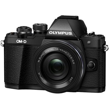 OLYMPUS E-M10 MARK II 14-42 EZ LENS  SİYAH KİT AYNASIZ