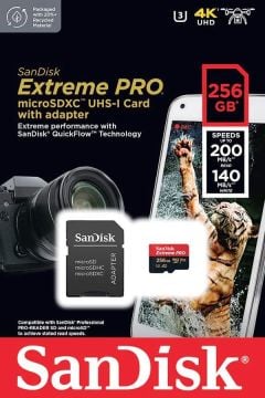 SANDISK 256GB MICRO SDXC 200/140 KART