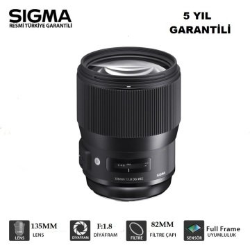 SIGMA 135MM F:1,8 ART DG HSM LENS CANON  UYUMLU