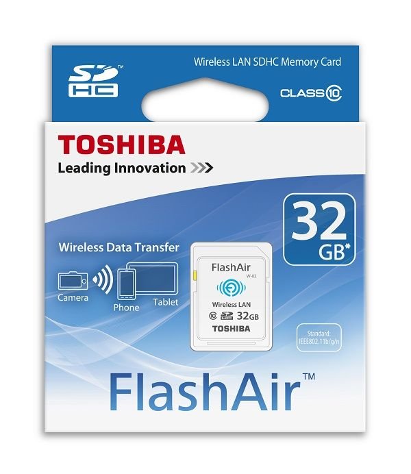 TOSHIBA FlashAir 32GB 第3世代 TOSHIBA 32GB SDHC WI-FI KART - Wİ-Fİ Hafıza Kartları - TOSHIBA