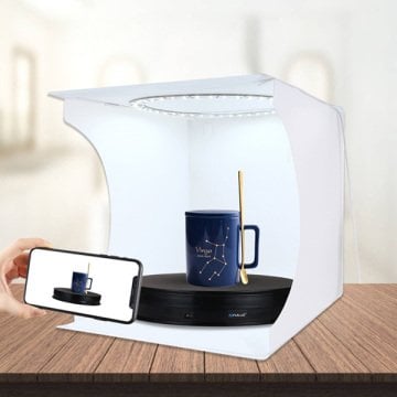 PULUZ 3OCM TURNABLE STAND (Ürün Çekimi İçin 360 Derece Elektrikli Döner Tabla -)For (10-20kg) İçin (SİYAH)