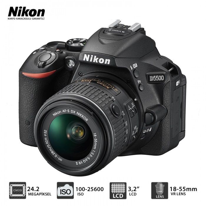 NIKON D5500+18/55 VRII KIT FOTO MAKINA