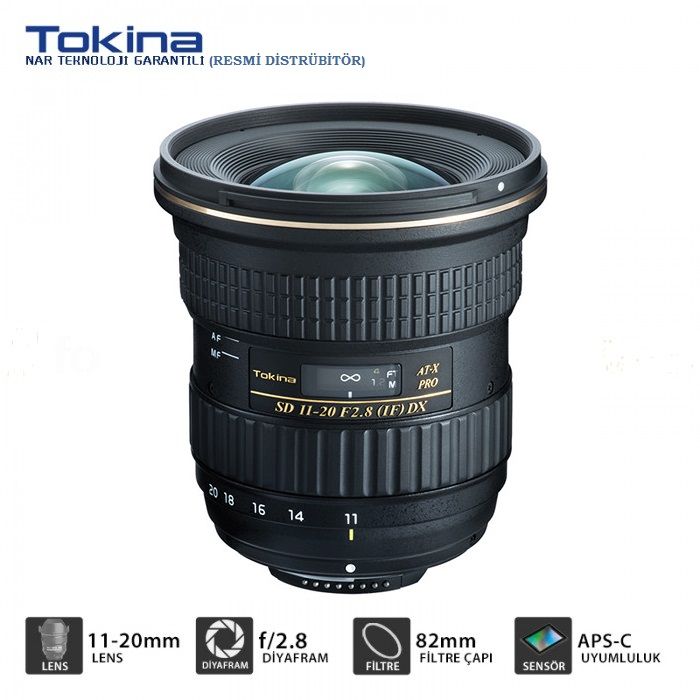 TOKINA 11-20 F:2,8 PRO DX LENS CANON