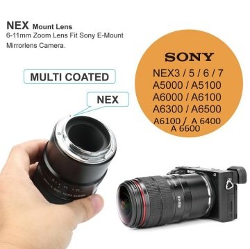 MEIKE 6-11MM F:3.5 E MOUNT FISHEYE LENS