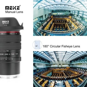 MEIKE 6-11MM F:3.5 E MOUNT FISHEYE LENS