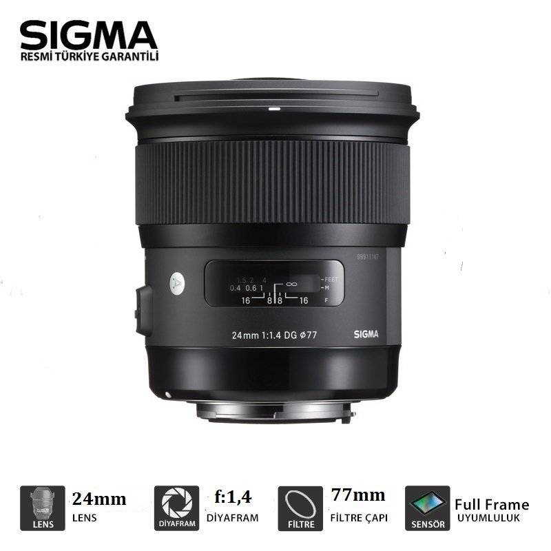 SIGMA 24MM F:1,4 DG  ART SERI LENS CANON MOUNT