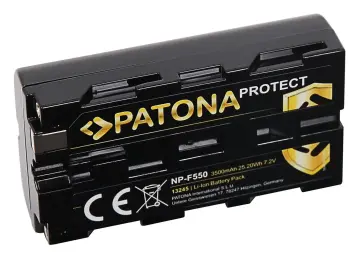 Patona NP-F550 3500mAh 7.2V Protect Batarya Sony Kameralar için