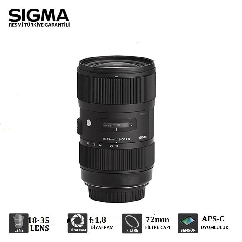 SIGMA 18-35MM  F1.8 DC HSM ART SERİ LENS CANON MOUNT