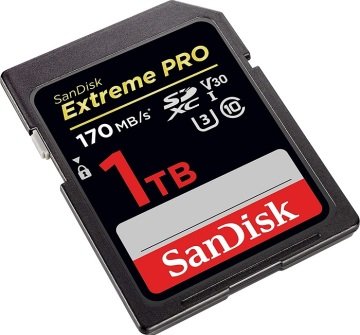 SANDISK 1TB 200 MB EXTREME PRO  SDXC UHS I KART