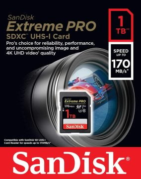 SANDISK 1TB 200 MB EXTREME PRO  SDXC UHS I KART