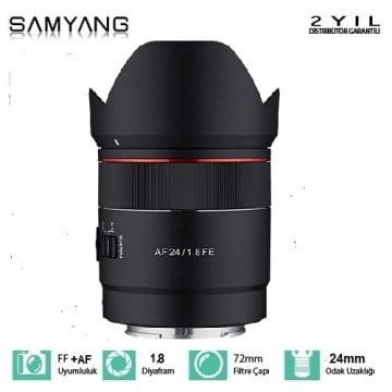 SAMYANG 24MM F:1.8 FE MOUNT LENS
