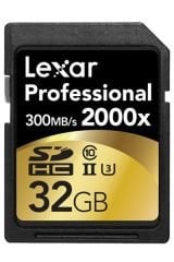 LEXAR 32GB SDHC 2000X (300MB/SN)UHS II HAFIZA KARTI