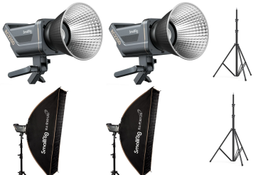SmallRig 3620 RC220D + RA-R30120 Şerit Softbox Video Işık Kiti