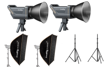 SmallRig 3614 RC120D + RA-R6090 Dikdörtgen Softbox   Video Işık Kiti