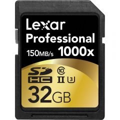 LEXAR 32GB SDHC 1000X (150MB/SN)UHS II HAFIZA KARTI