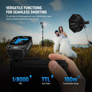 NEEWER QZ-C TTL Kablosuz Flaş Tetikleyici