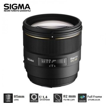 SIGMA 85MM F1.4 EX DG HSM LENS - DSLR Makine Lensleri - SIGMA