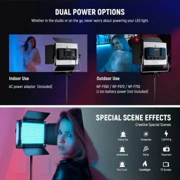 Neewer RGB660 Pro RGB LED Video Işık Seti (2'li İkili Set)