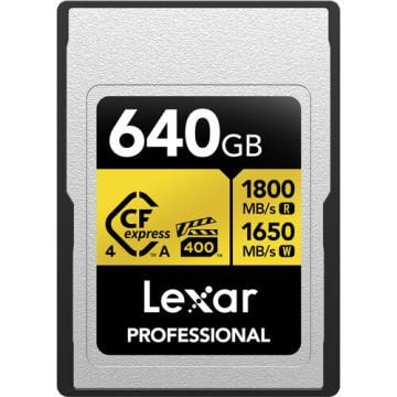 LEXAR PROF.640GB CFEXPRESS TYPE A GOLD SERI HAFIZA KARTI