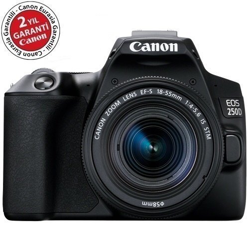 CANON 250D+18-55MM IS STM LENS KİT FOTO MAKİNA SİYAH