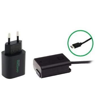 Patona 9413 Sony NP-FW50 İçin  USB-C Girişli Kukla Pil Adaptörü