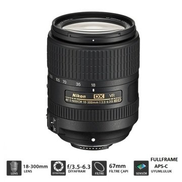 NIKON 18-300 AF-S  ED F:3,5-6,3 VR LENS