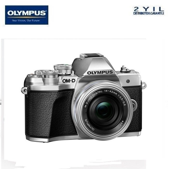 OLYMPUS E-M10 MARK III 14-42 EZ LENS GÜMÜŞ (SİLVER) KIT FOTO MAKİNA