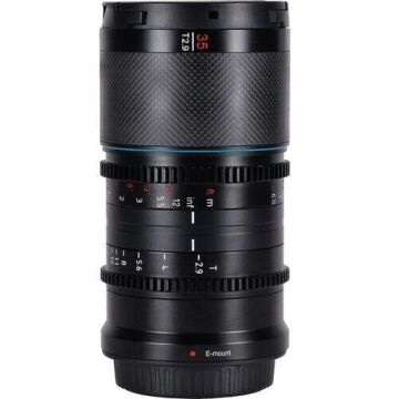 Sirui Saturn 35mm T2.9 1.6x Full-Frame Karbon Fiber Anamorfik Lens (E Mount, Nötr Flare)