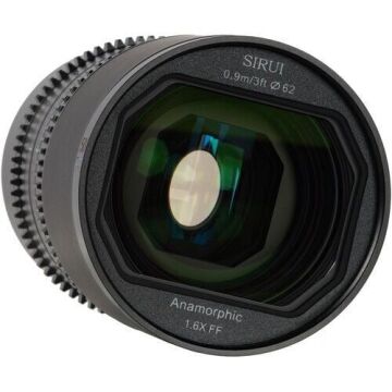 Sirui Saturn 50mm T2.9 1.6x Full-Frame Karbon Fiber Anamorfik Lens (E Mount, Mavi Flare)