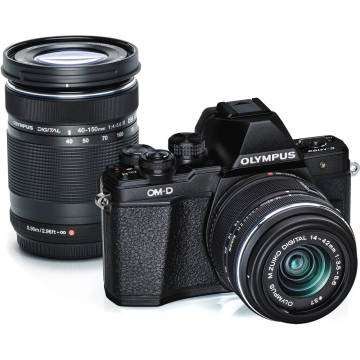 OLYMPUS E-M10 MARK III 14-42 EZ +  40-150 IR (SİYAH) LENS KIT