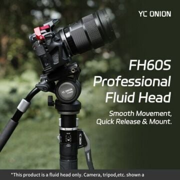 YC Onion Tako 52mm Bowl Head & FH60S Fluid Head Tripod Kit