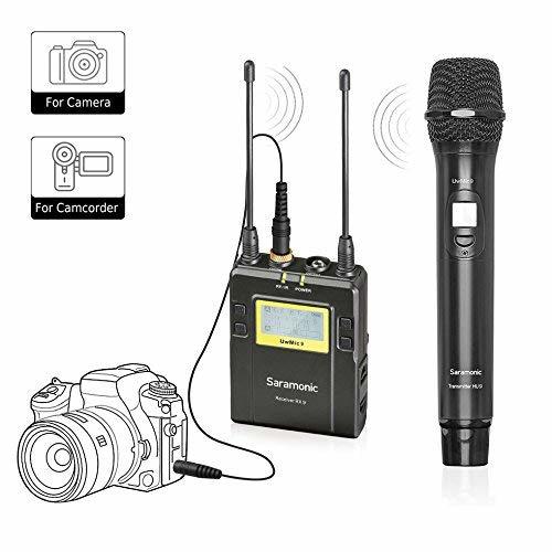 SARAMONIC UWMIC9 (RX9 + HU9) 1 VERİCİ + 1 ALICI KABLOSUZ EL  MİKROFONU