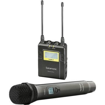 SARAMONIC UWMIC9 (RX9 + HU9) 1 VERİCİ + 1 ALICI KABLOSUZ EL  MİKROFONU