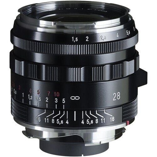 Voigtlander Nokton 28mm F1.5 Vintage Aspherical Type II Leica M Mount Lens (Siyah)
