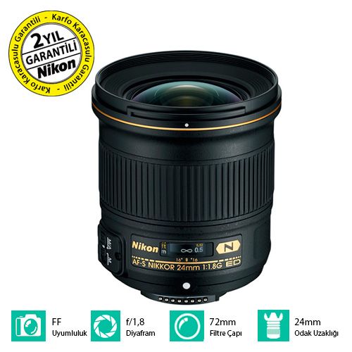 NIKON 24MM F:1,8G ED AF-S LENS
