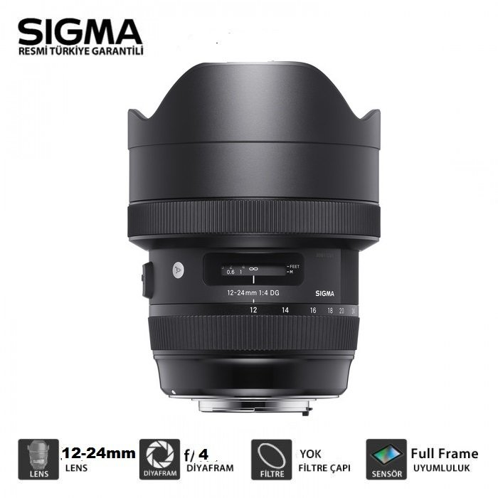SIGMA 12-24 F:4 ART SERI DG LENS NIKON MOUNT - DSLR Makine