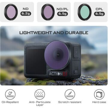 Freewell DJI Osmo Action 5 Pro Filters Mega 12Pack
