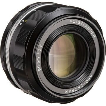 Voigtländer Apo-Skopar 90mm F2.8 SL-II S Nikon AIS F Mount Lens (Siyah)