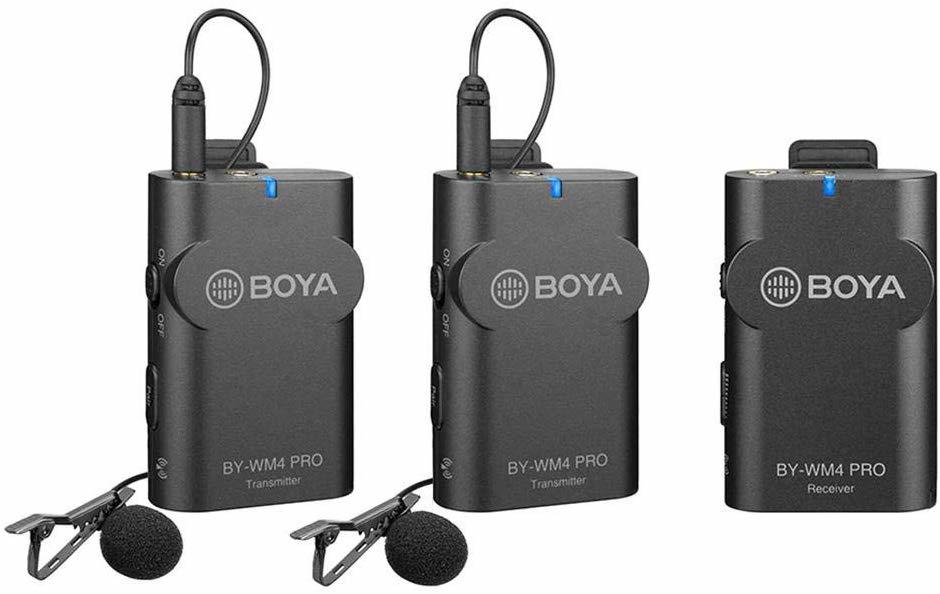 BOYA BY-WM4 PRO K2 KABLOSUZ 2 Lİ YAKA MİKROFONU