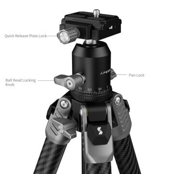 SmallRig 5478 Taşınabilir Karbon Fiber Fotoğraf Tripodu