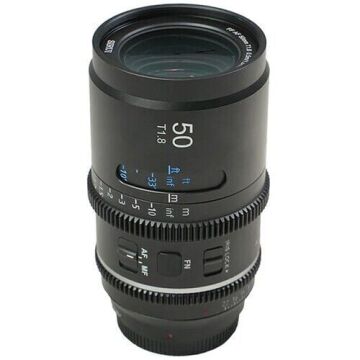 Sirui Astra Series AF 50mm T1.8 1.33x Full Frame Blue Flares Anamorphic Nikon Z Mount Lens