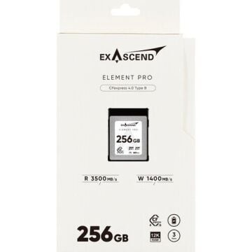 Exascend 256GB Element Pro CFexpress 4.0 Type B Hafıza Kartı 3500 Mb/S Okuma  - 1400 Mb/s Yazma Hızı