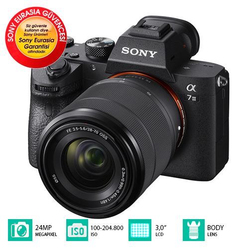 Sony A7 III + 28-70 mm Lens Aynasız Fotoğraf Makinesi