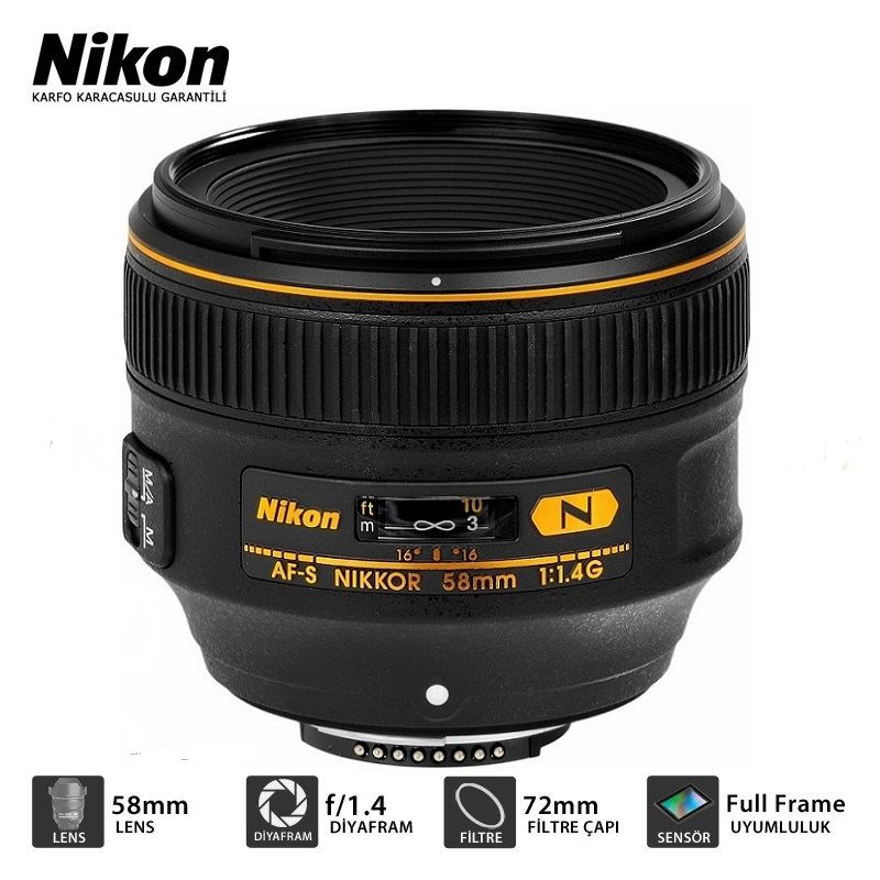 NIKON 58MM  F:1,4G LENS
