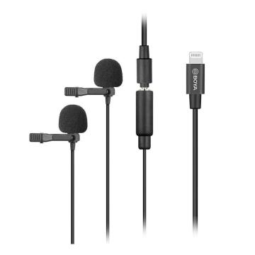 BOYA BY-M2D APPLE İÇİN 2Lİ YAKA MİKROFONU