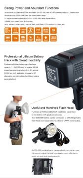 GODOX AD 600B TTL  WISTRO AKÜLÜ TAŞINIR FULL  PARAFLAŞ SETİ