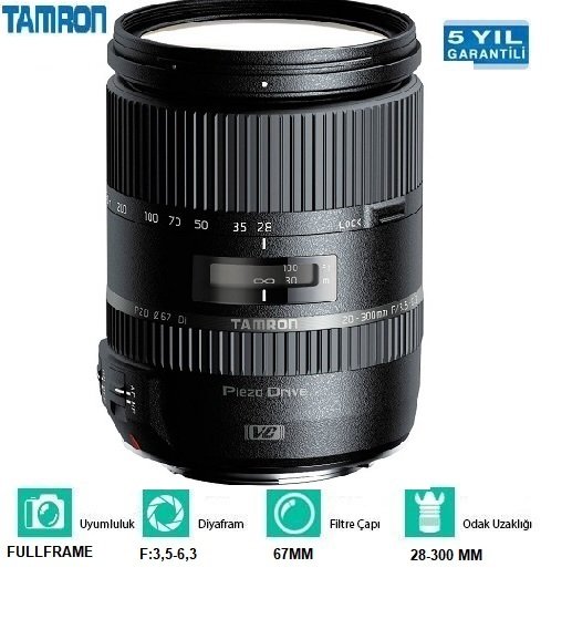TAMRON 28-300MM  F/3.5-6.3 Di VC PZD LENS CANON MOUNT