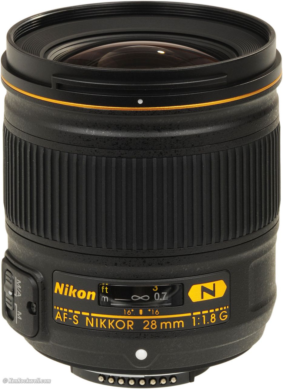 NIKON  28MM  F:1.8 AF-S G ED LENS