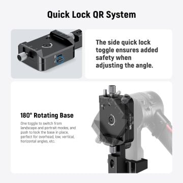 NEEWER CA108 DJI Ronin RS2 / RS3 / RS4 için Dikey  Hızlı Değiştirme Plakası